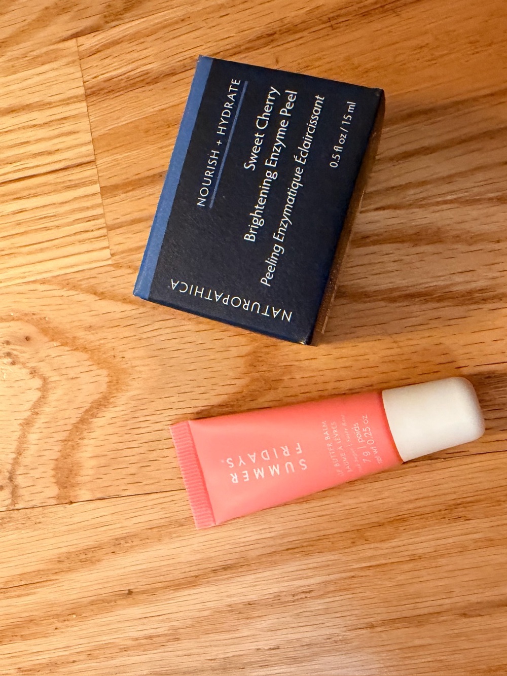 Summer Fridays Birthday Cake Mini Butter Balm + Naturopathica Cherry Peel